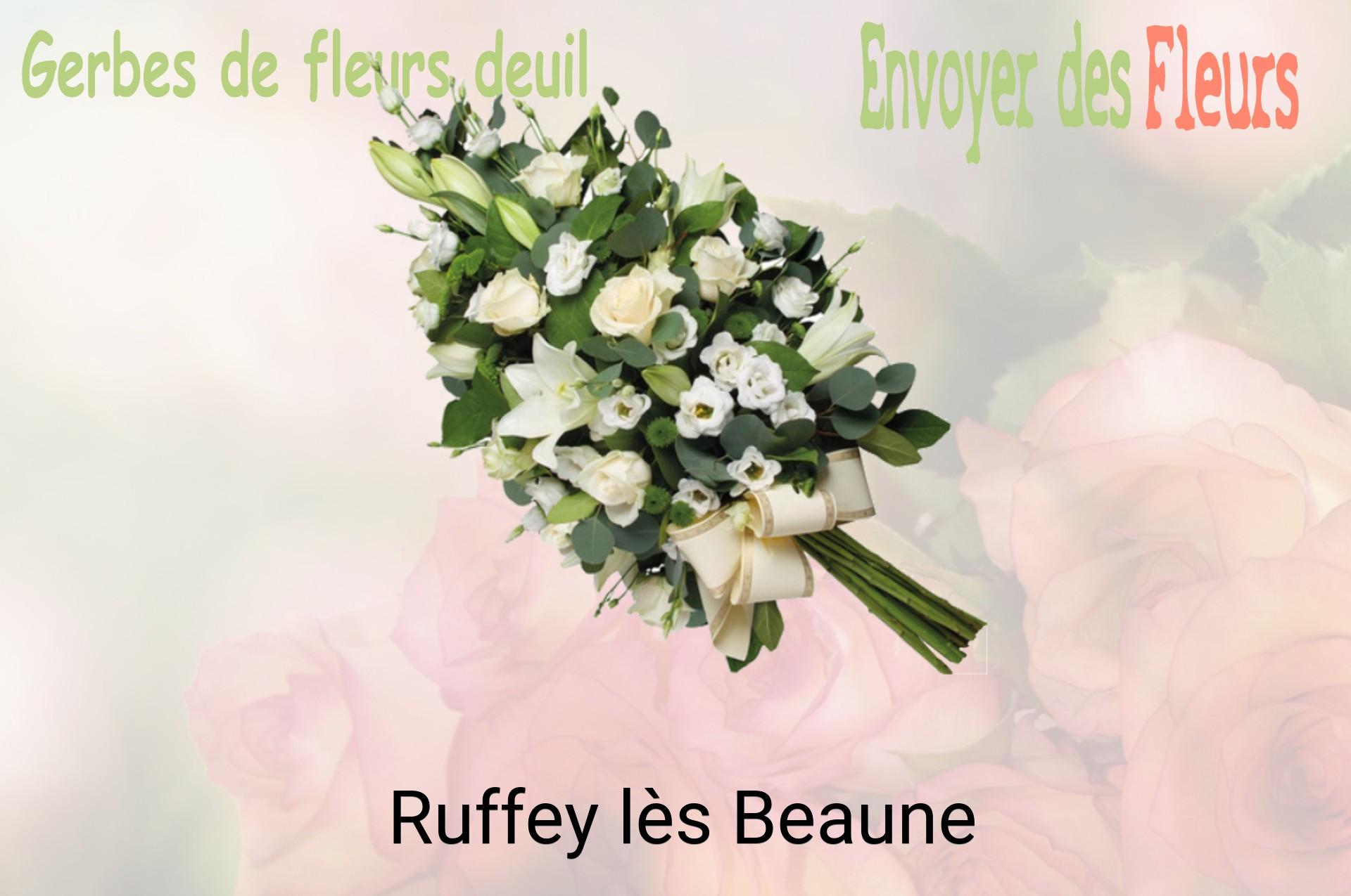 Gerbe de fleurs de deuil livrée à Ruffey-lès-Beaune